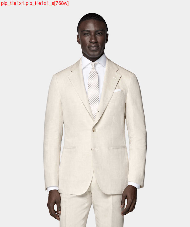 Sand Tailored Fit Havana Suit